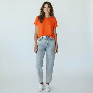 PrettyLittleThing Blue Acid Wash Jeans